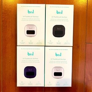 NWT Set of 4 Bril UV Toothbrush Sterilizers